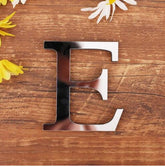 English Letters Acrylic Mirror Surface Wall Sticker 3D Silver Alphabet Poster Bedroom Festival Party Decoration DIY Art Mural